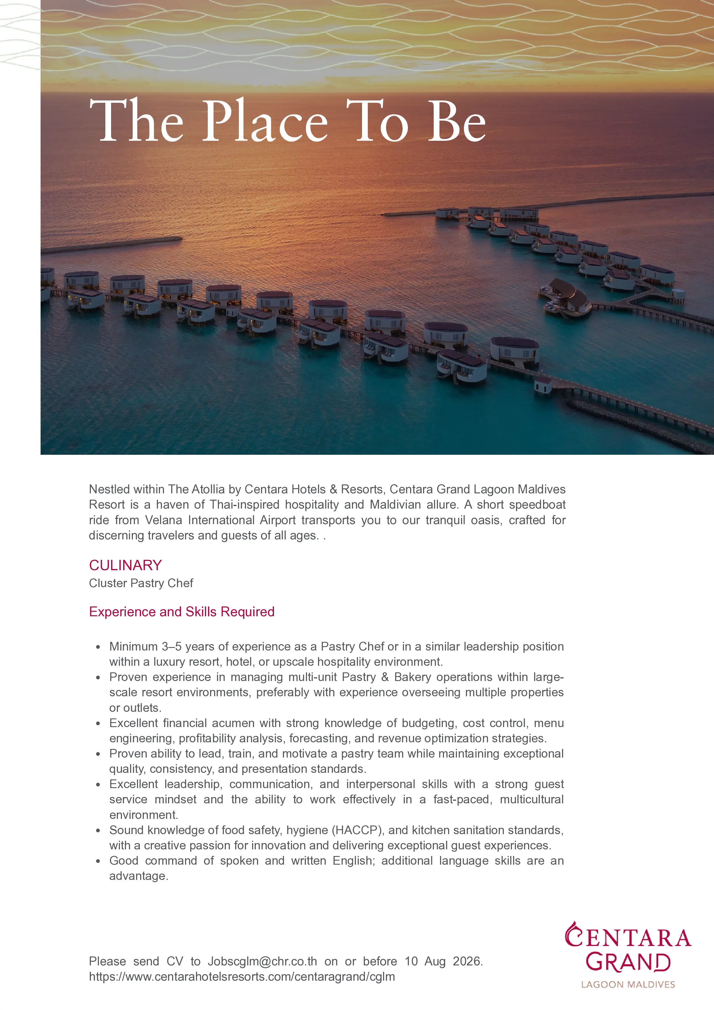 Оригинал объявления из источника job-maldives.com