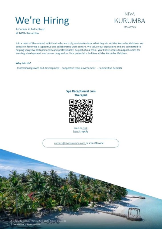 Оригинал объявления из источника t.me/jobmaldivess
