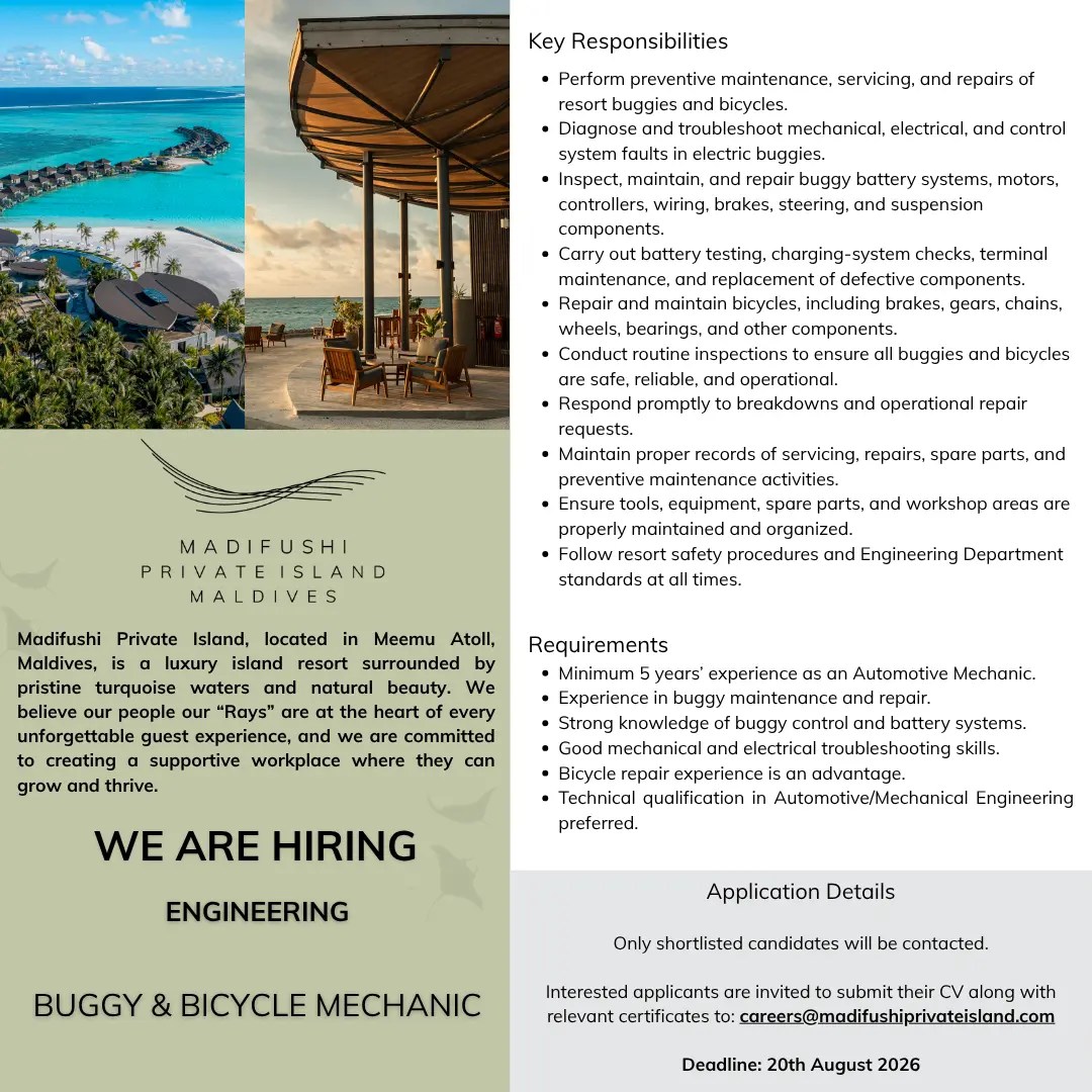 Оригинал объявления из источника job-maldives.com