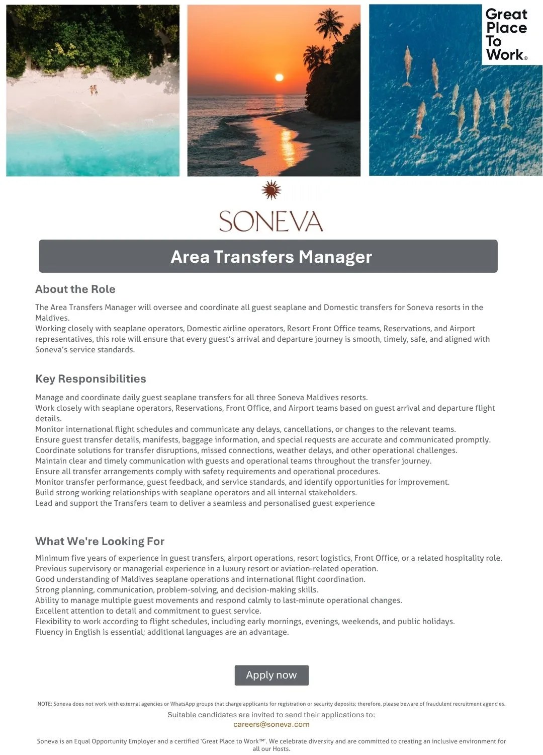 Оригинал объявления из источника job-maldives.com