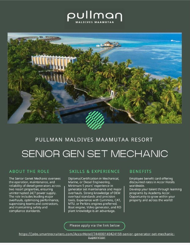 Оригинал объявления из источника t.me/jobmaldivess