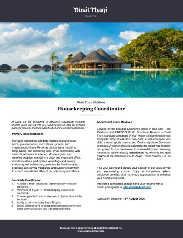 Оригинал объявления из источника t.me/jobmaldivess