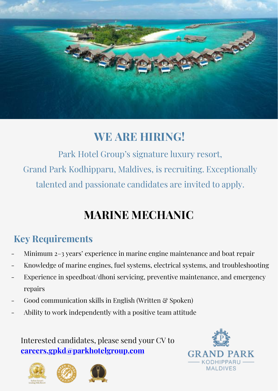Оригинал объявления из источника job-maldives.com, страница 1