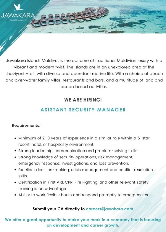 Оригинал объявления из источника t.me/jobmaldivess