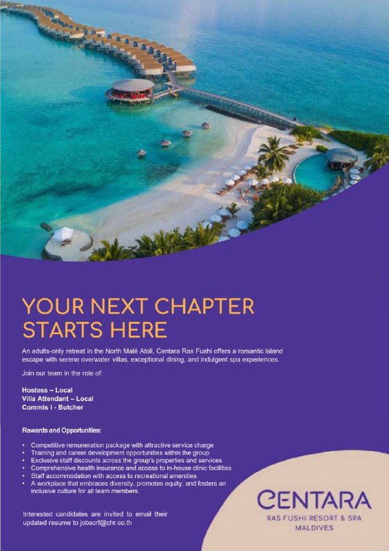 Оригинал объявления из источника t.me/jobmaldivess
