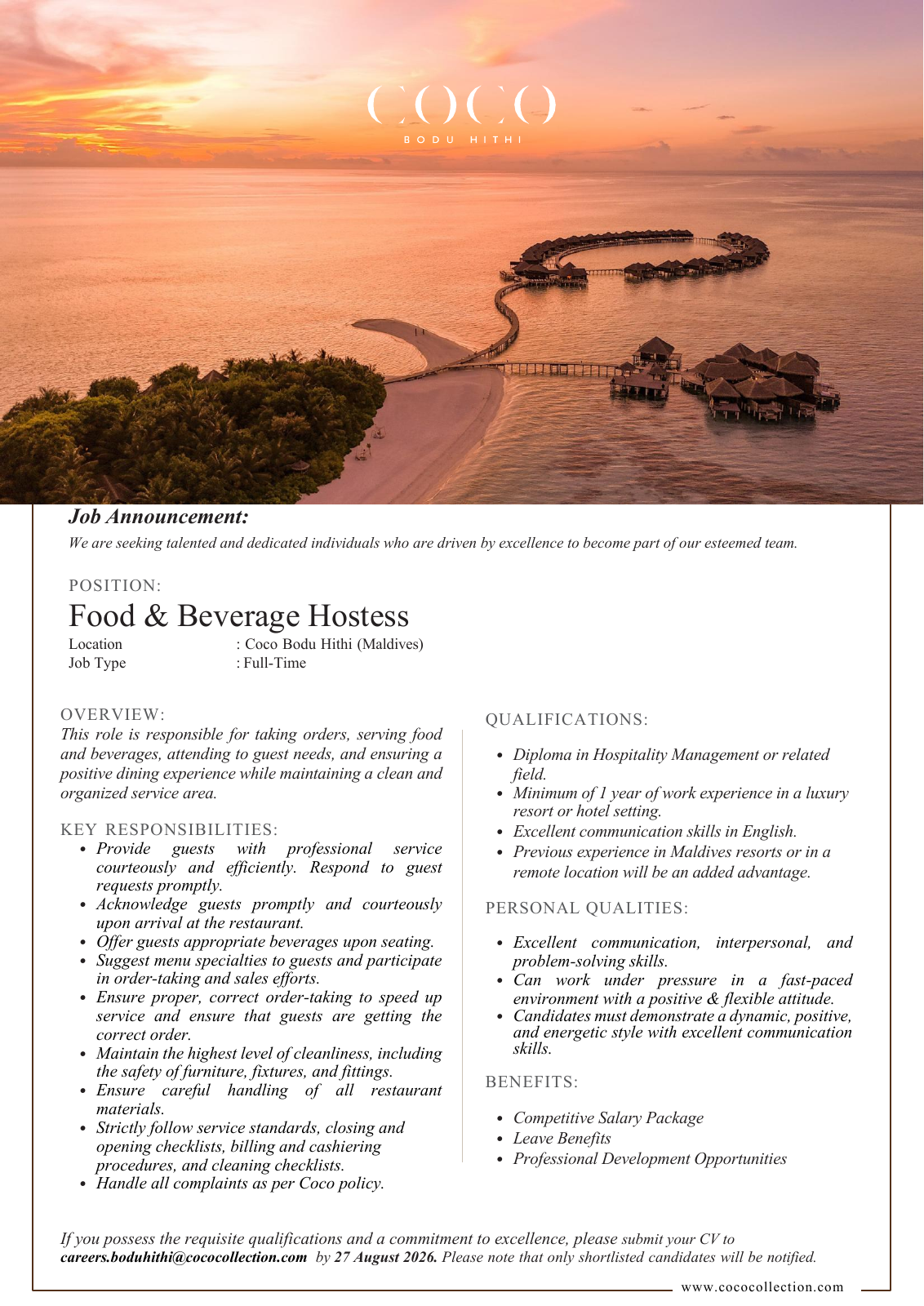 Оригинал объявления из источника job-maldives.com, страница 1