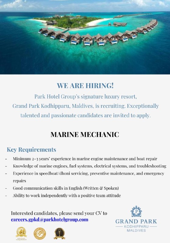 Оригинал объявления из источника t.me/jobmaldivess