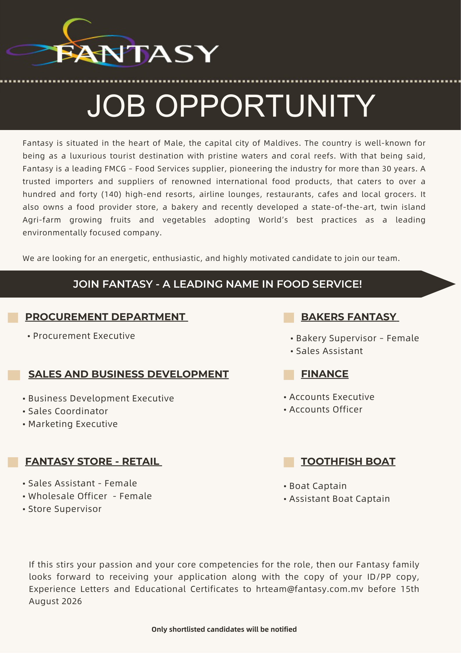 Оригинал объявления из источника job-maldives.com