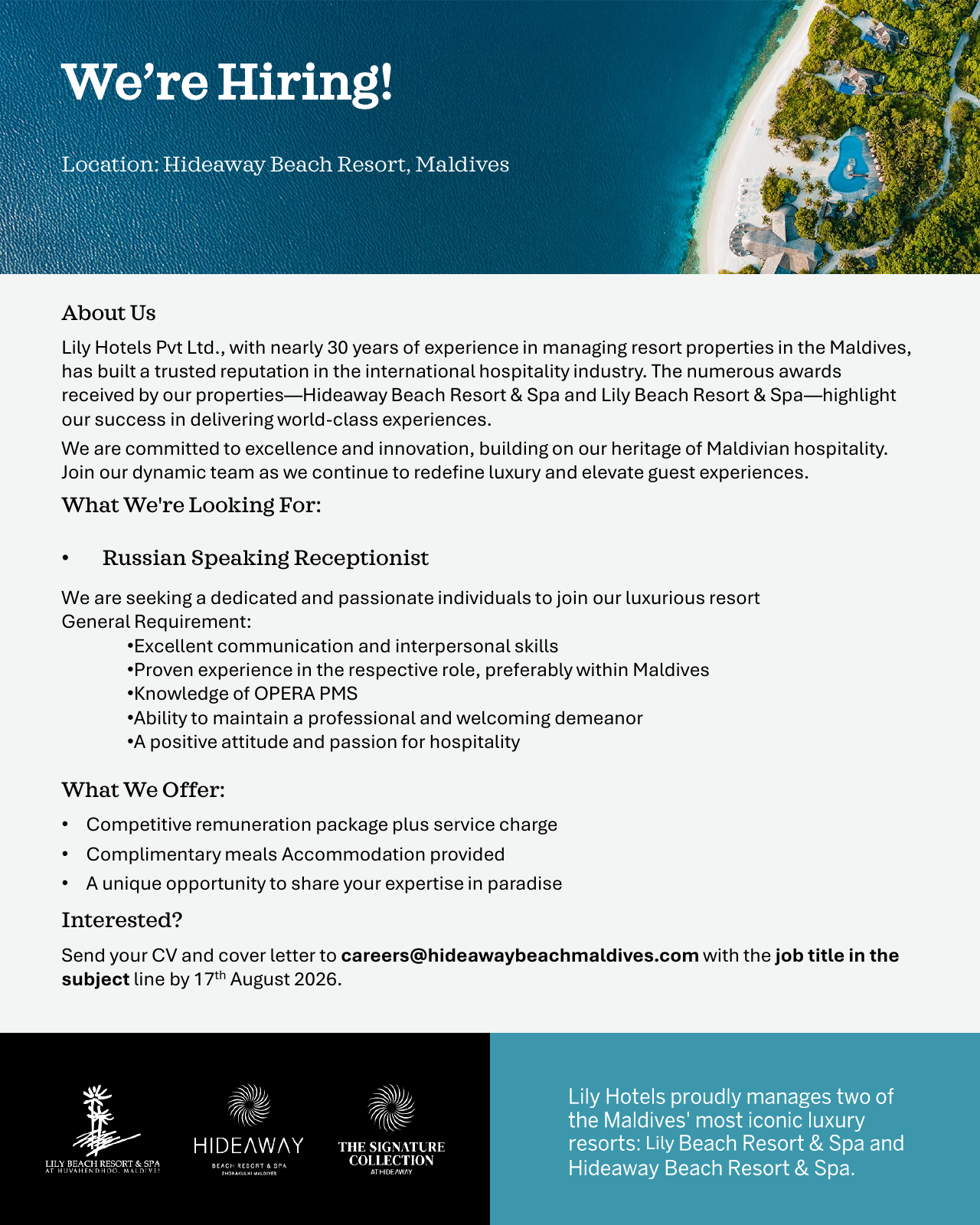Оригинал объявления из источника job-maldives.com, страница 1