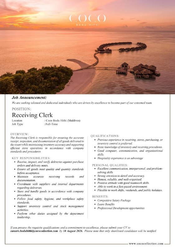 Оригинал объявления из источника t.me/jobmaldivess
