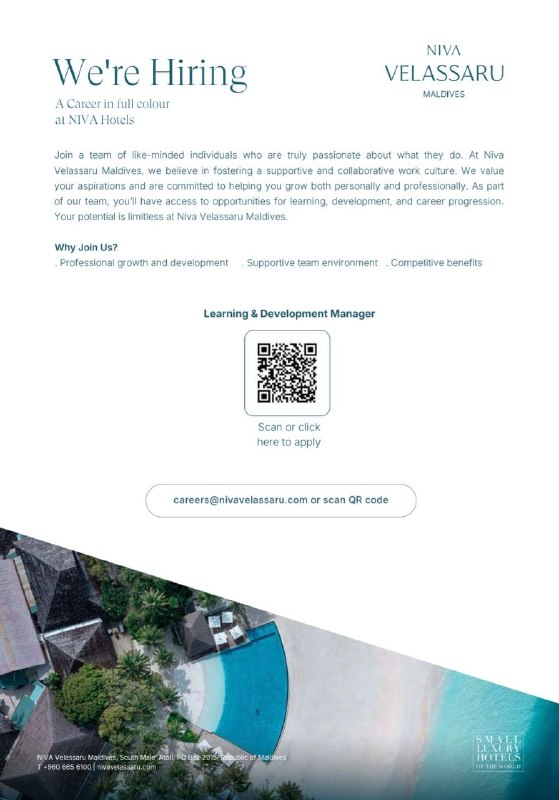 Оригинал объявления из источника t.me/jobmaldivess