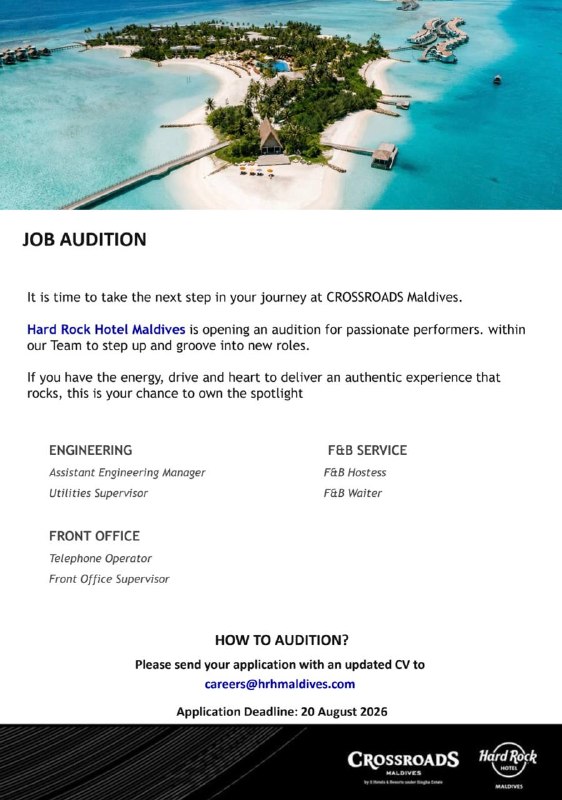 Оригинал объявления из источника t.me/jobmaldivess