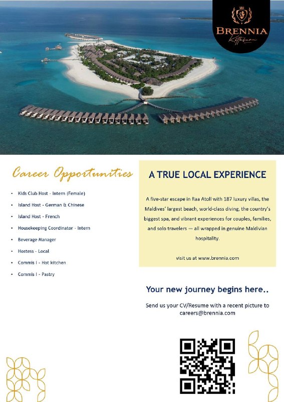 Оригинал объявления из источника t.me/jobmaldivess