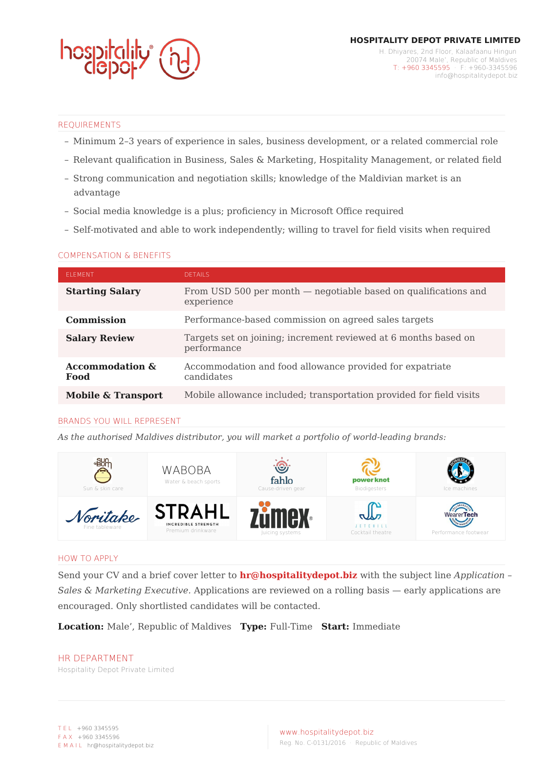 Оригинал объявления из источника job-maldives.com, страница 2