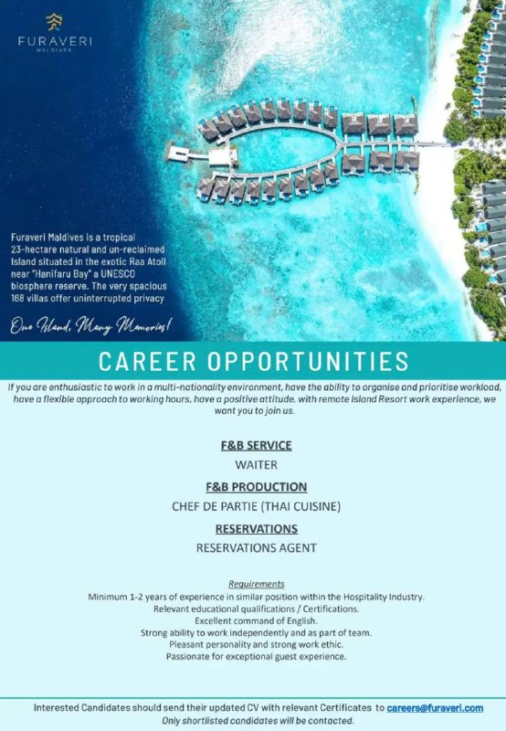 Оригинал объявления из источника t.me/maldives_jobs