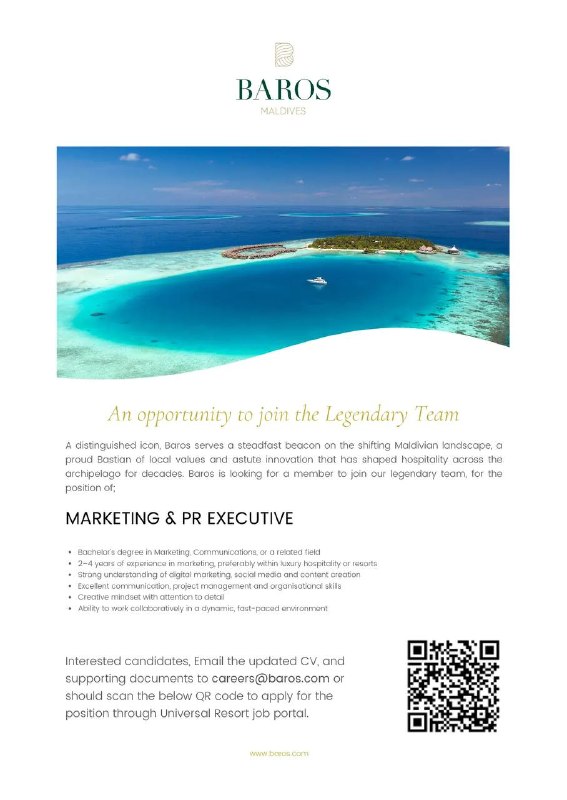 Оригинал объявления из источника t.me/jobmaldivess