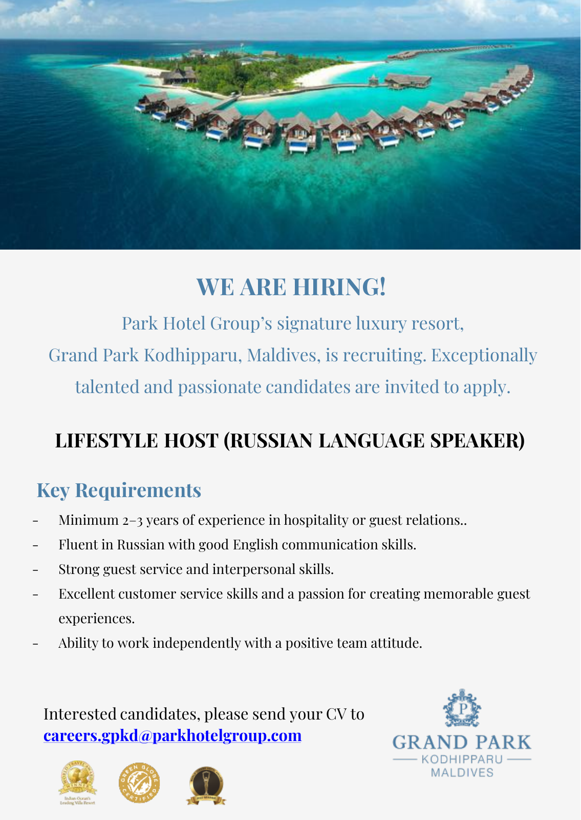 Оригинал объявления из источника job-maldives.com, страница 1