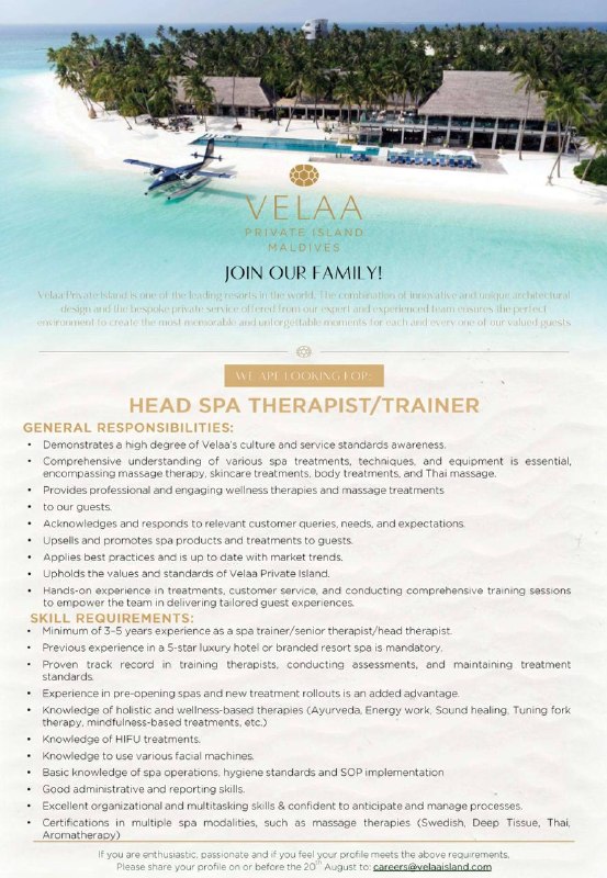 Оригинал объявления из источника t.me/jobmaldivess