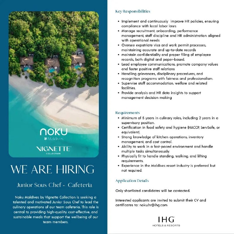 Оригинал объявления из источника t.me/jobmaldivess