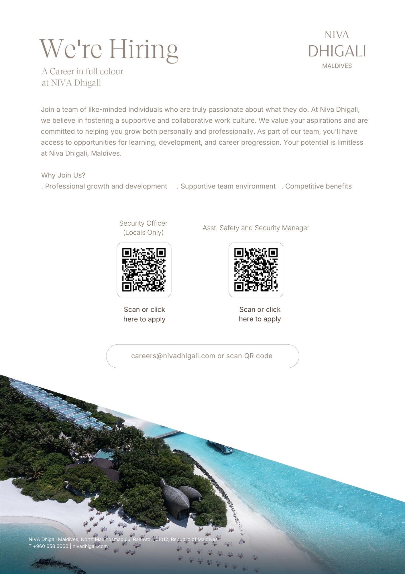 Оригинал объявления из источника job-maldives.com