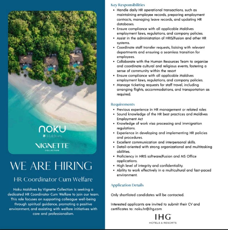 Оригинал объявления из источника t.me/jobmaldivess