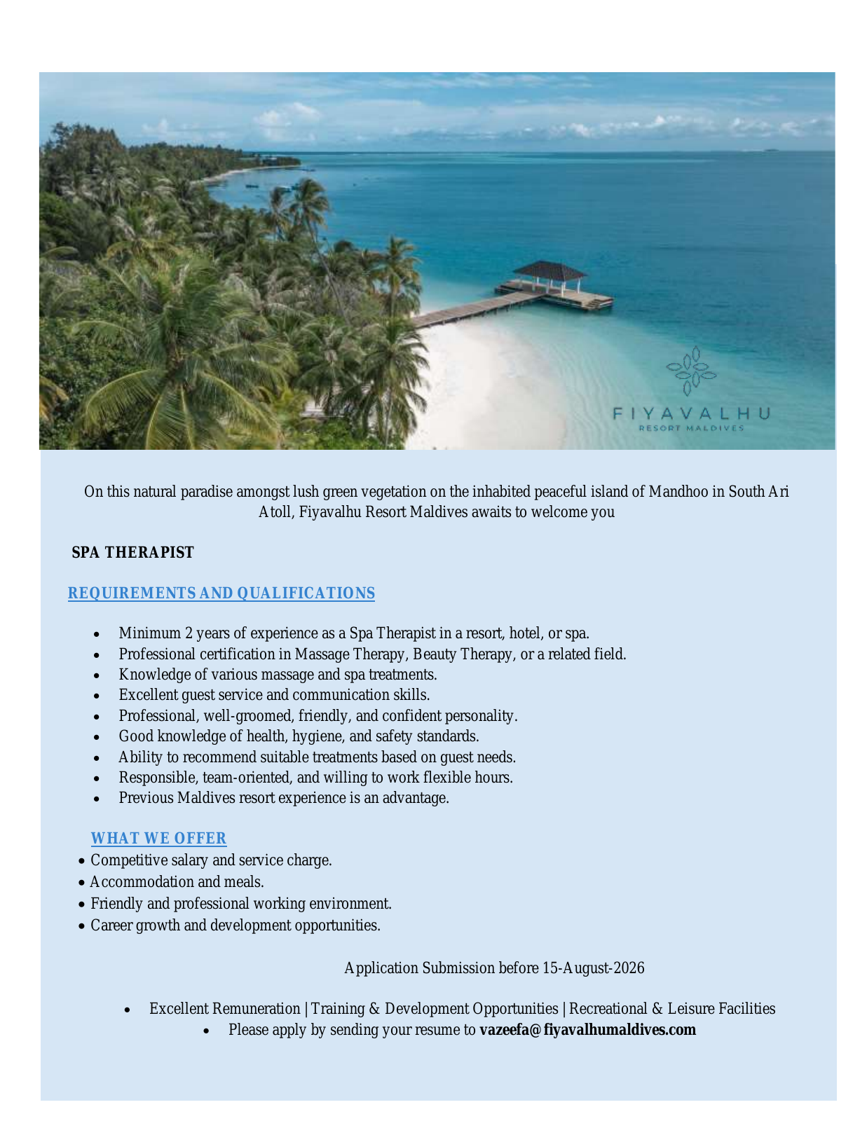 Оригинал объявления из источника job-maldives.com, страница 1