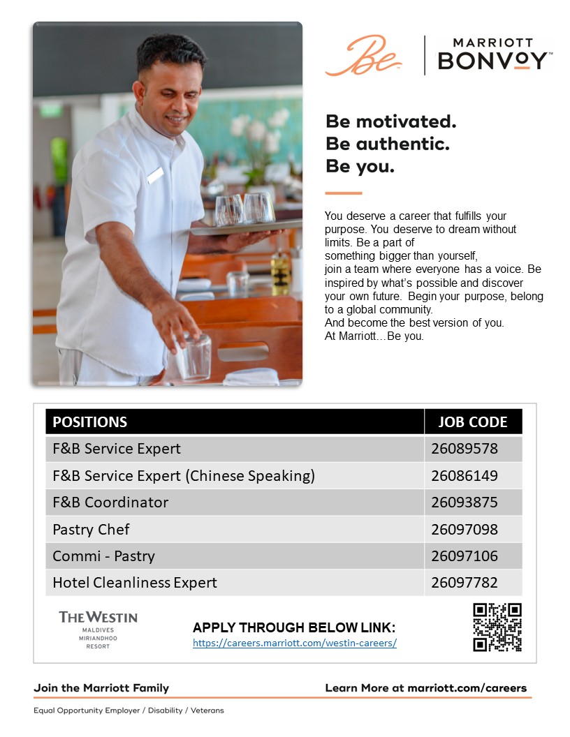 Оригинал объявления из источника job-maldives.com