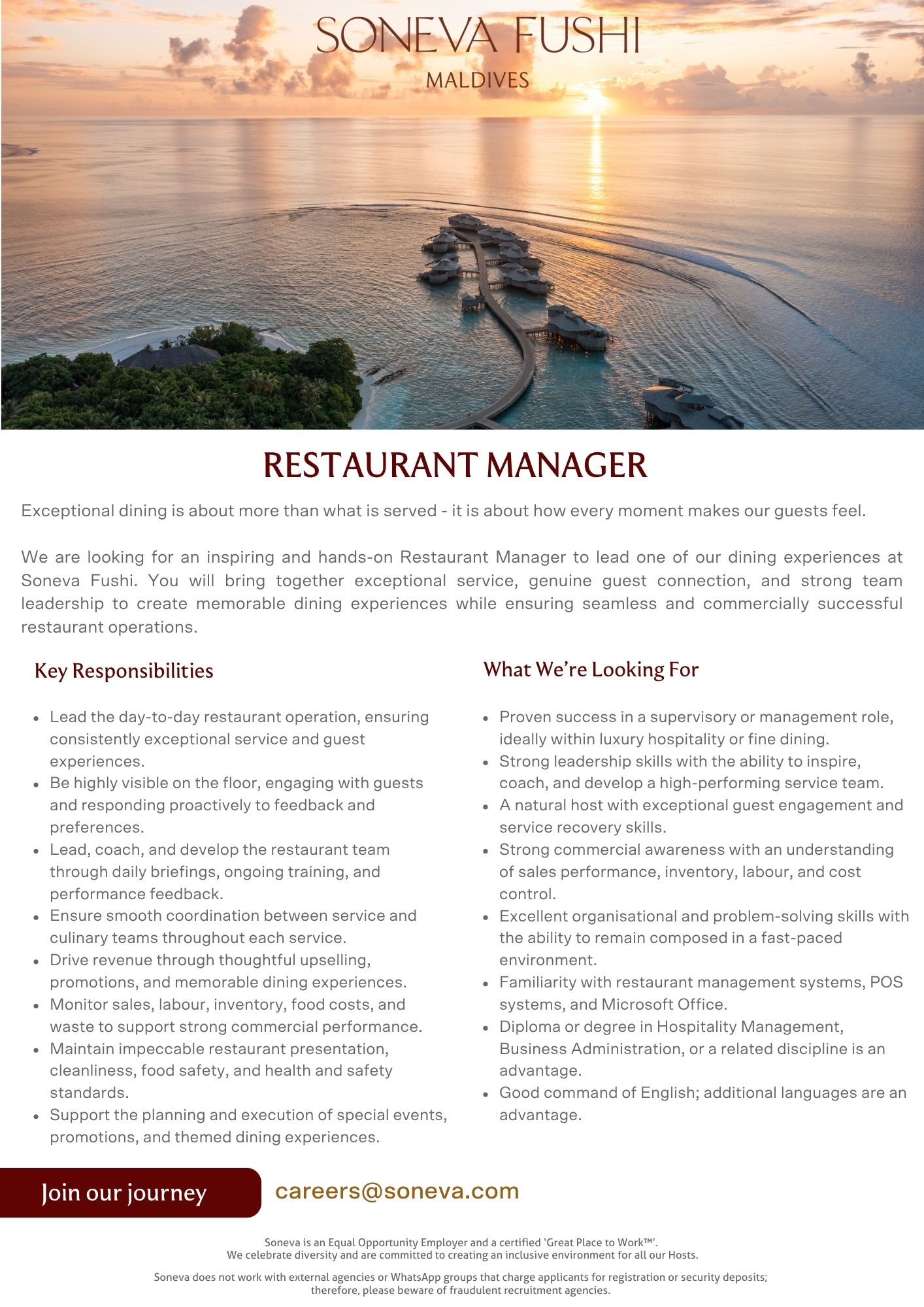 Оригинал объявления из источника job-maldives.com