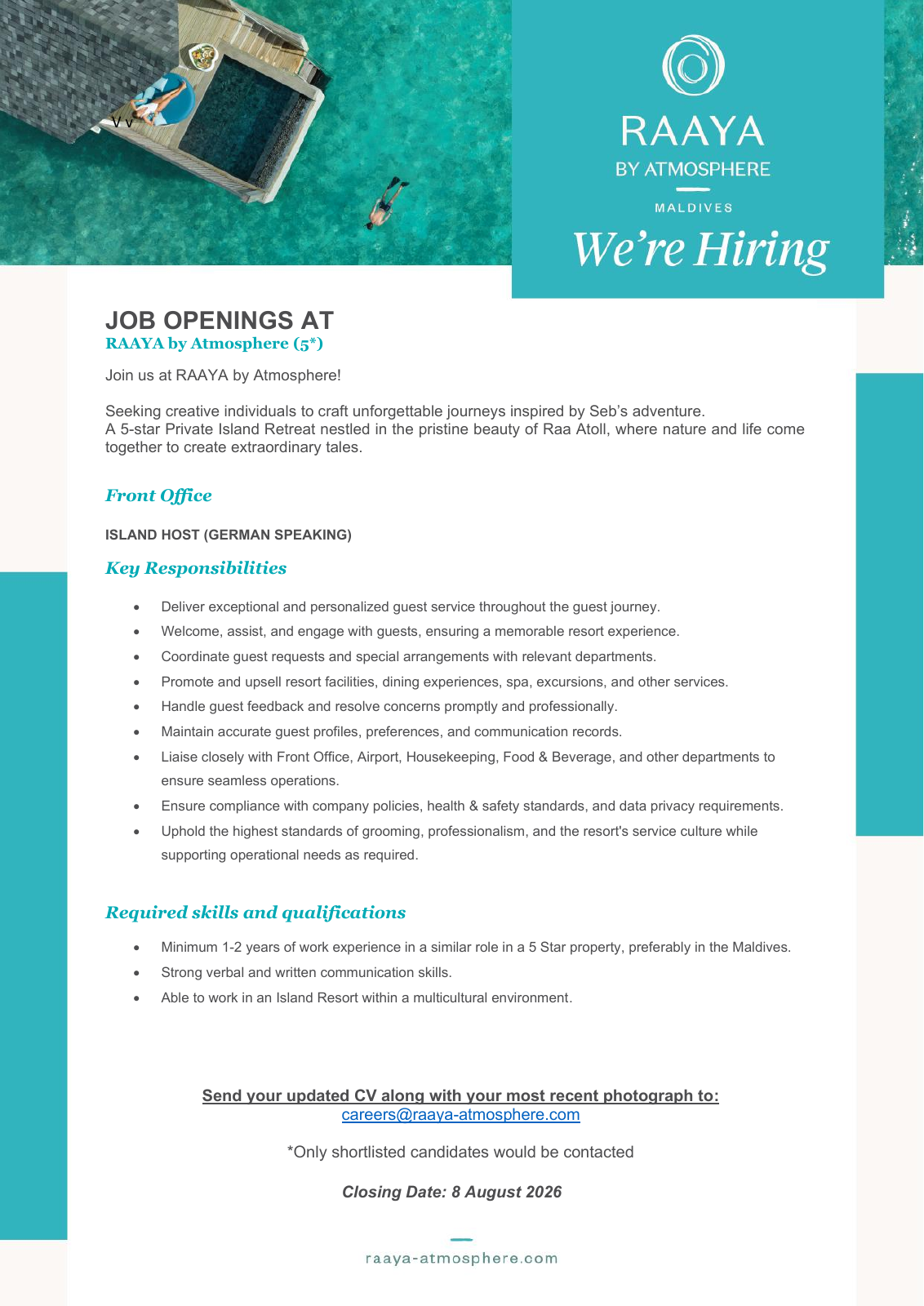 Оригинал объявления из источника job-maldives.com, страница 1