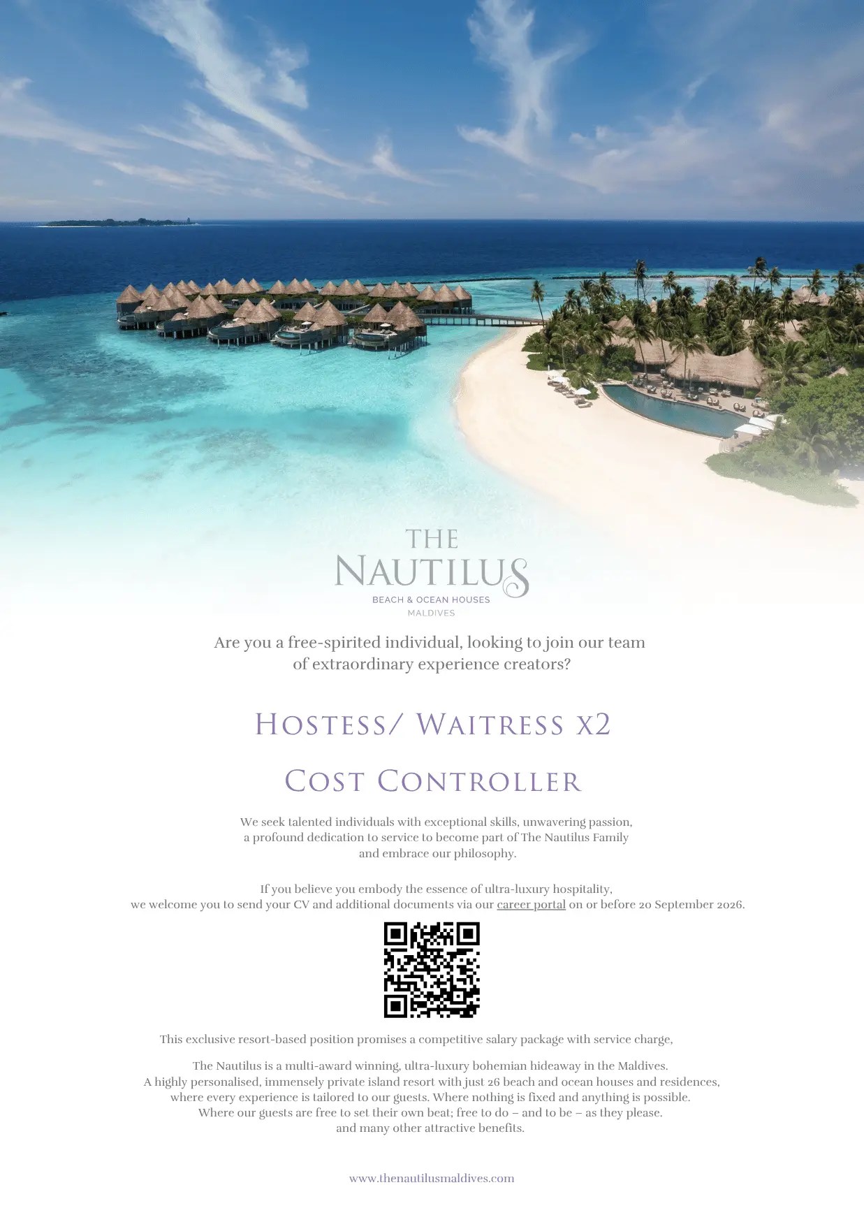 Оригинал объявления из источника job-maldives.com