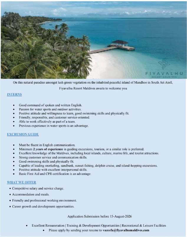 Оригинал объявления из источника t.me/jobmaldivess