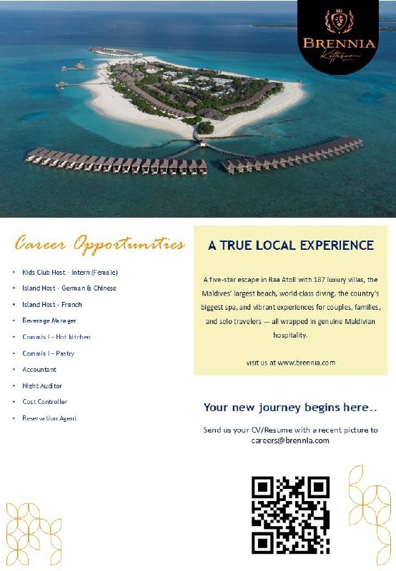 Оригинал объявления из источника t.me/jobmaldivess